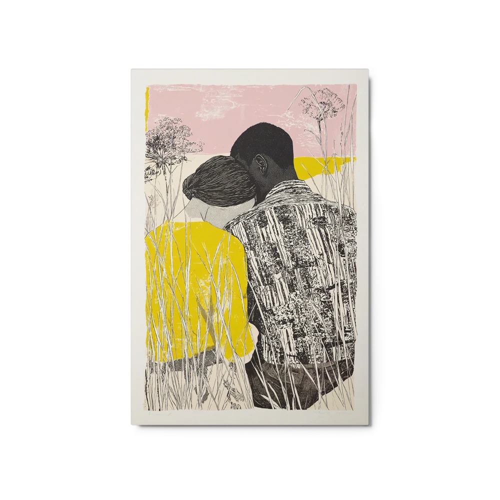 Embrace in the Meadow | Art Print