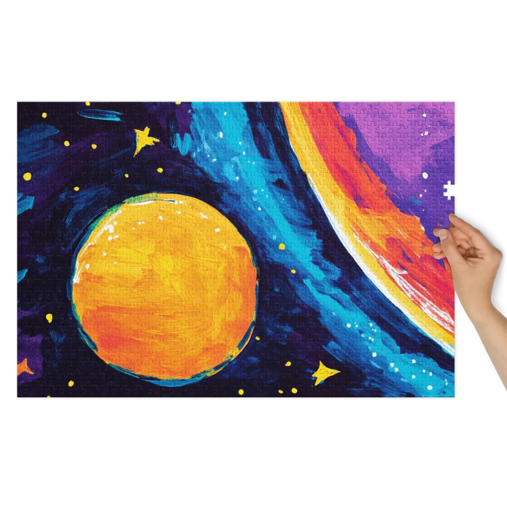 Abstract Planet in Space | Jigsaw Puzzle (252/520 pieces)