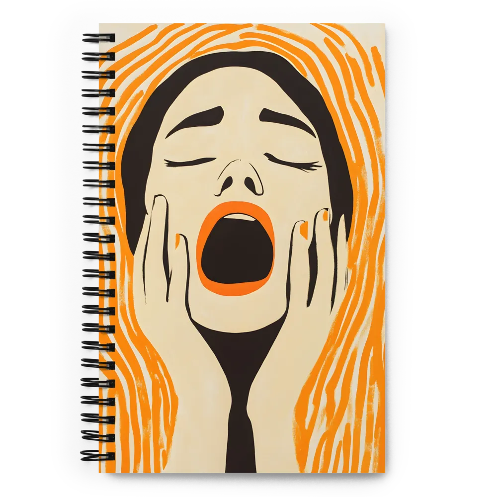 Orange Scream 
 Spiral Notebook | 140 pages