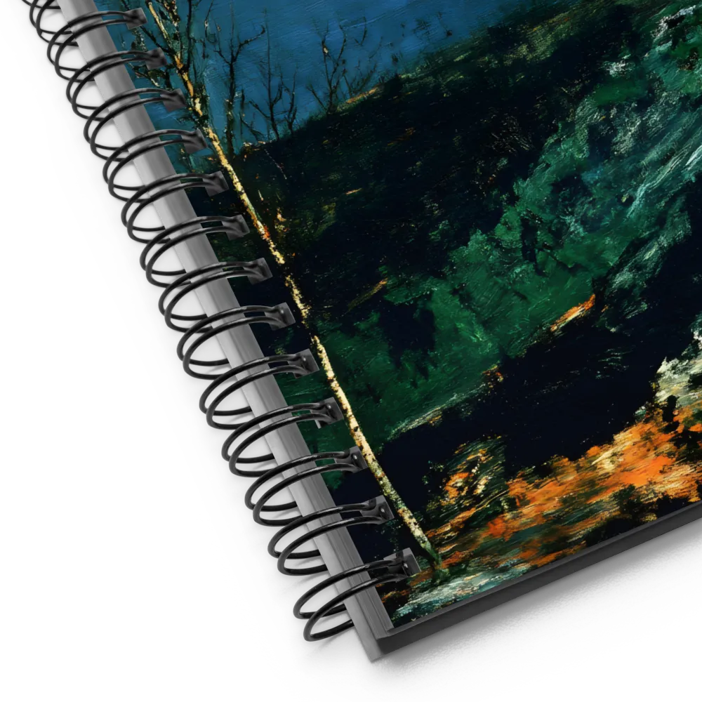 Moonlit Landscape Nocturne 
 Spiral Notebook | 140 pages