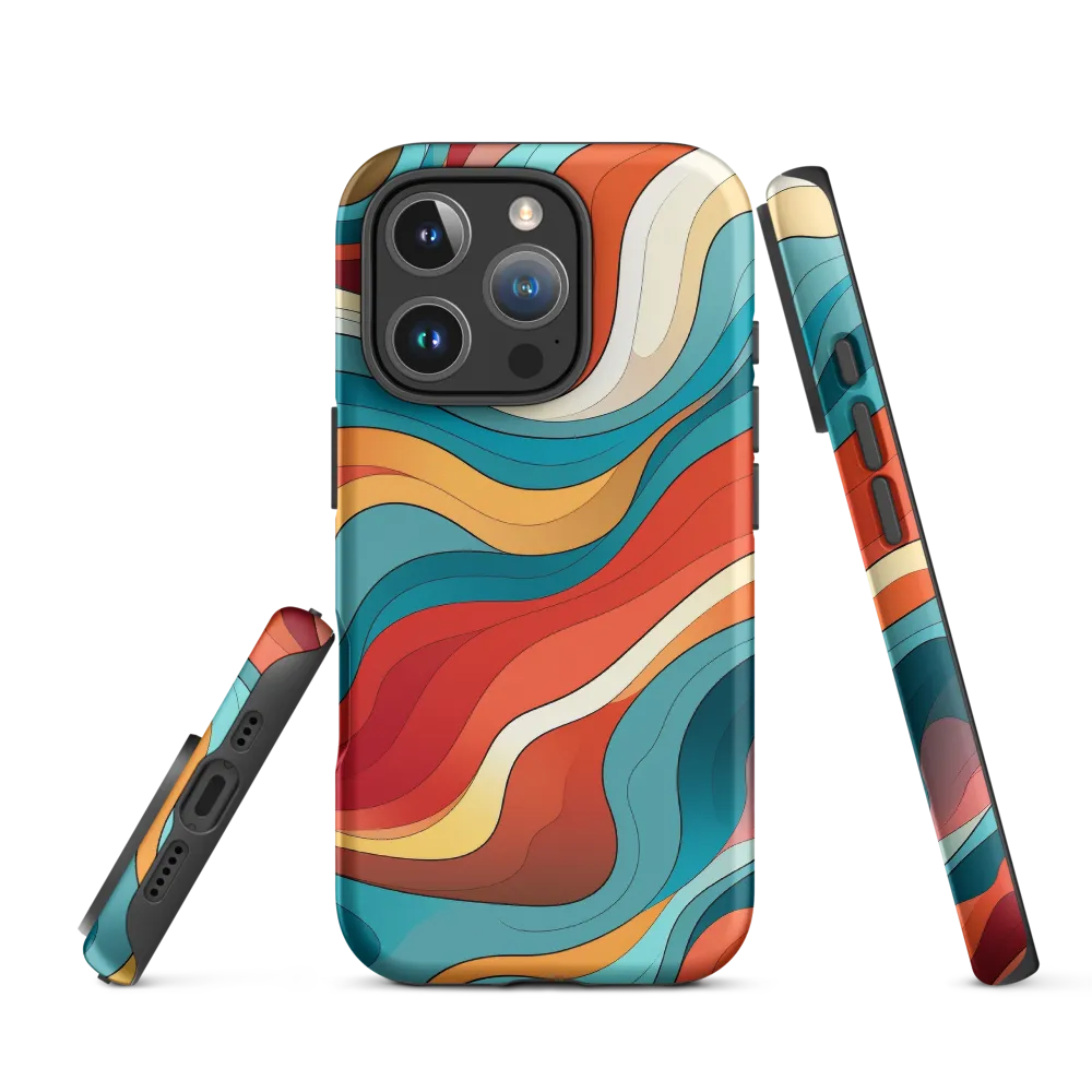 Abstract Flowing Waves | Phone Case