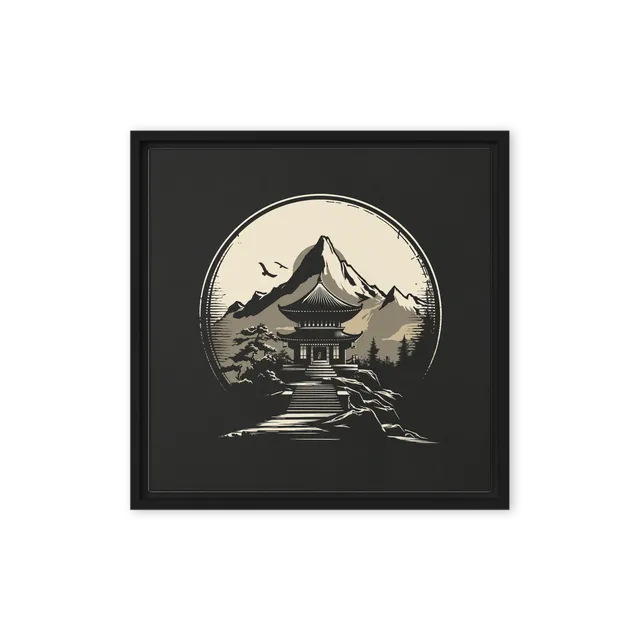 Japanese Mountain Pagoda | Art Print