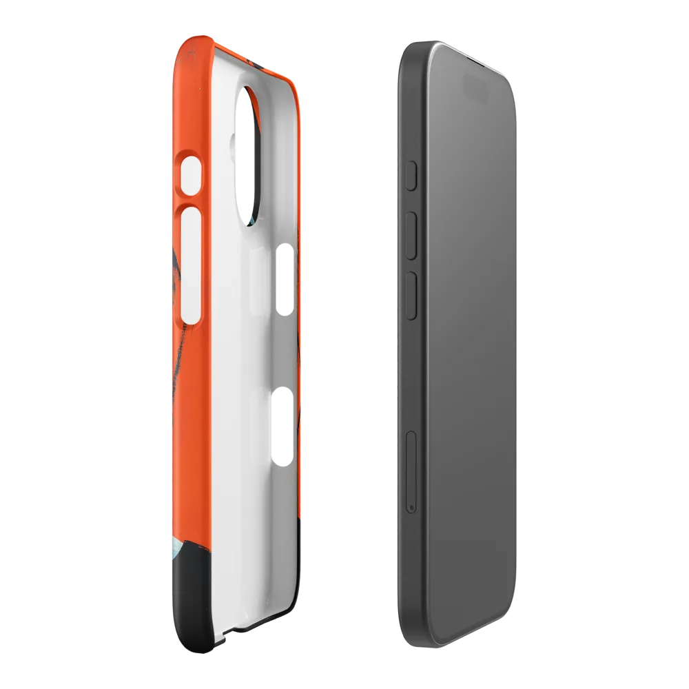 Crimson Lips, Azure Hues 
 Samsung Galaxy S10e | Snap Case