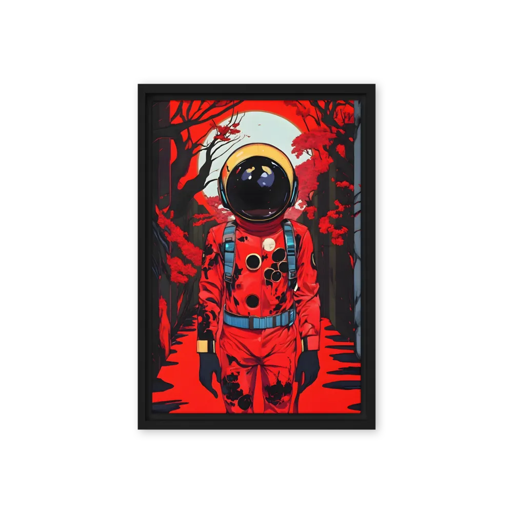 The Crimson Wanderer 
 Canvas | 8″x 12″