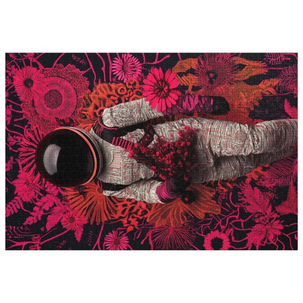 Viajante Floral Cósmico 
 Puzzle em caixa de metal