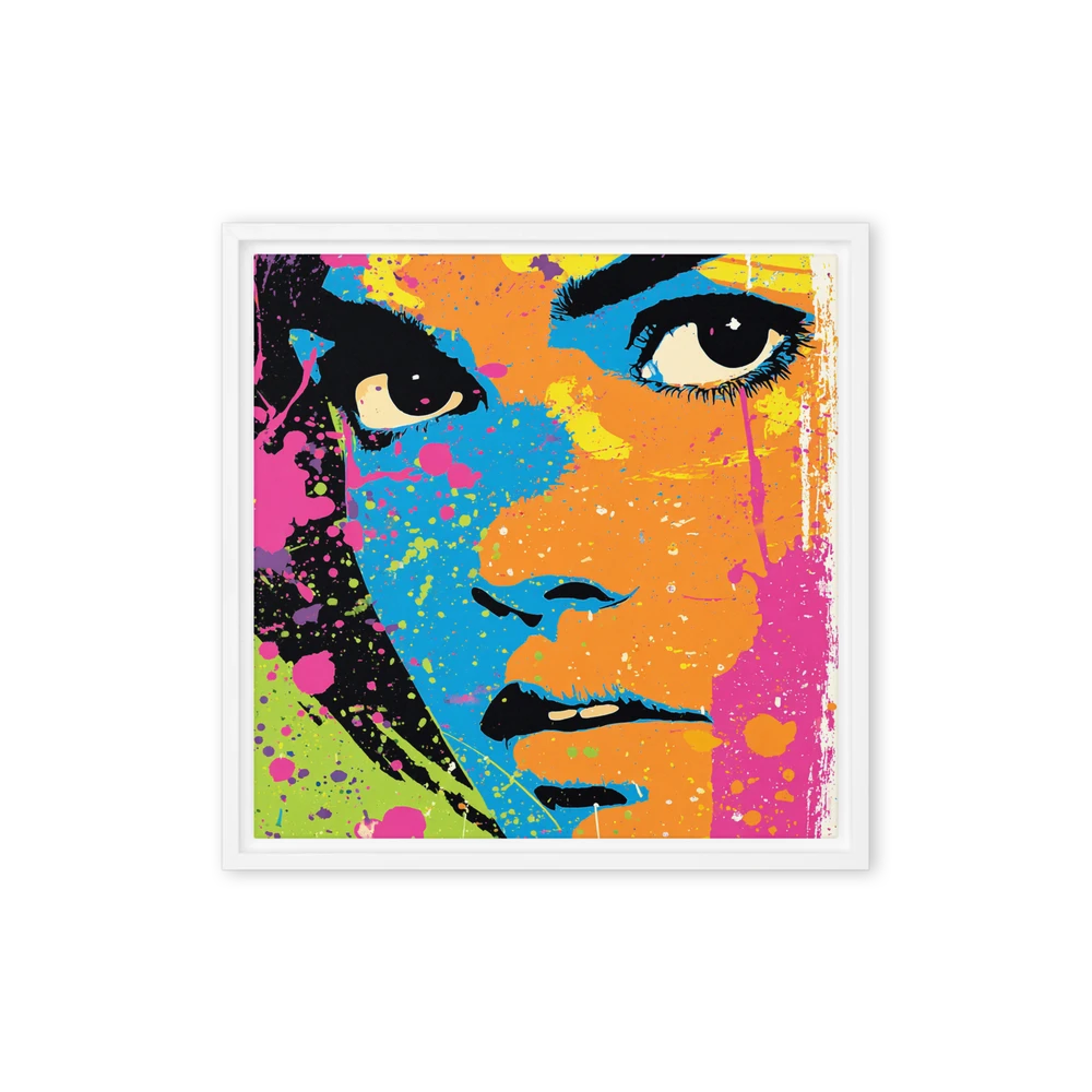 Vibrant Splatter Portrait | Art Print