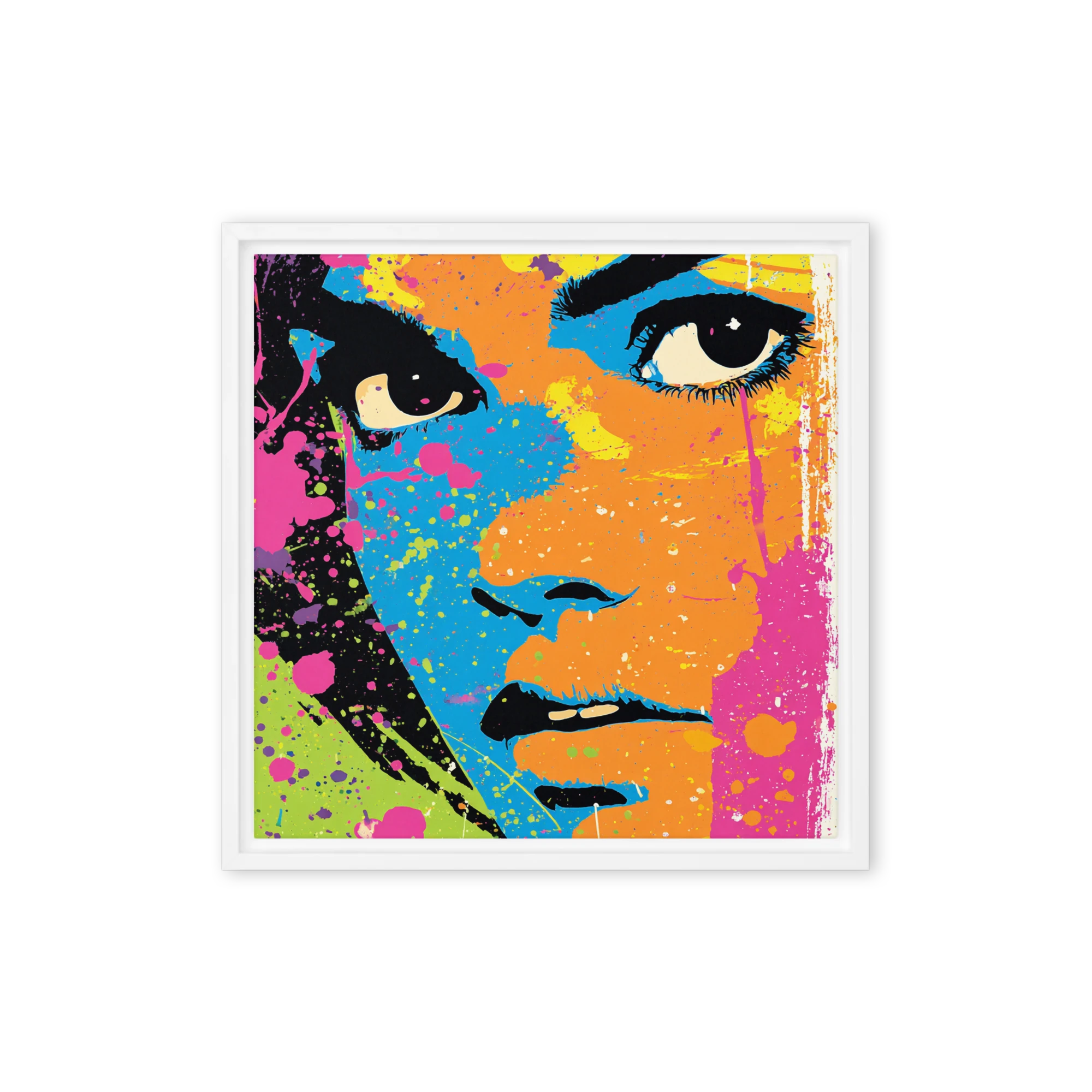 Vibrant Splatter Portrait | Art Print