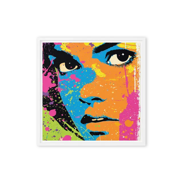 Vibrant Splatter Portrait | Art Print