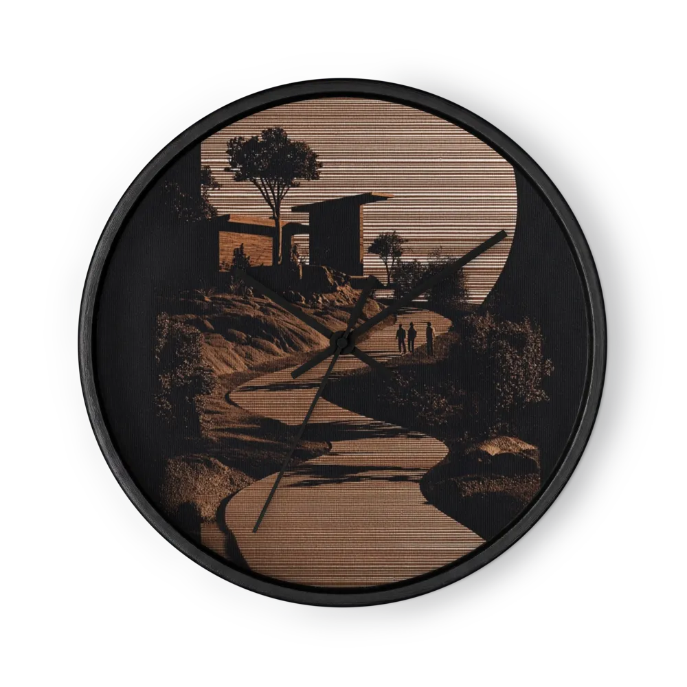Modernist Horizon | Wall Clock