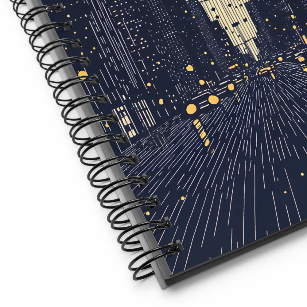 Midnight Urban Glow 
 Spiral Notebook | 140 pages