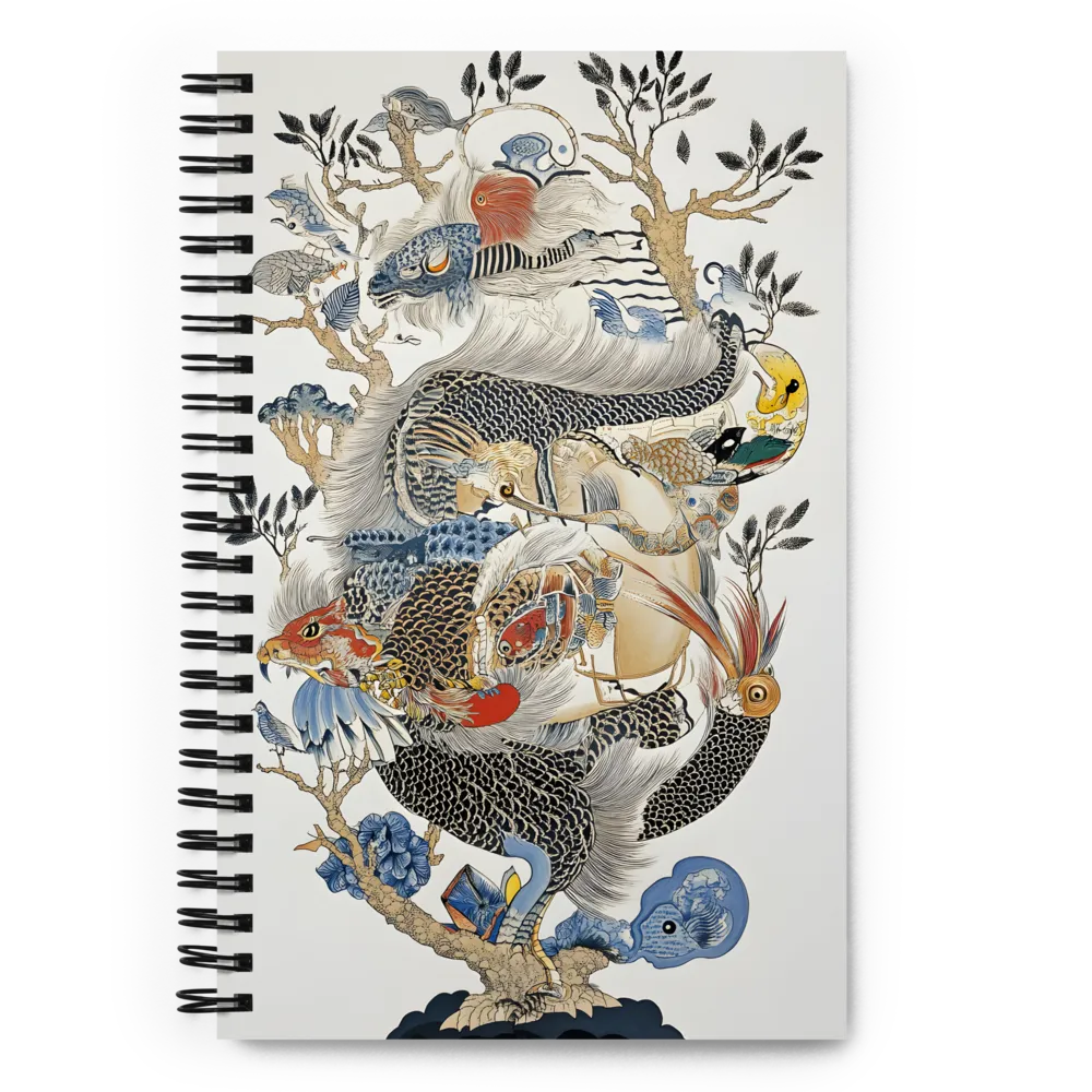 Fantastical Dragon Illustration 
 Spiral Notebook | 140 pages