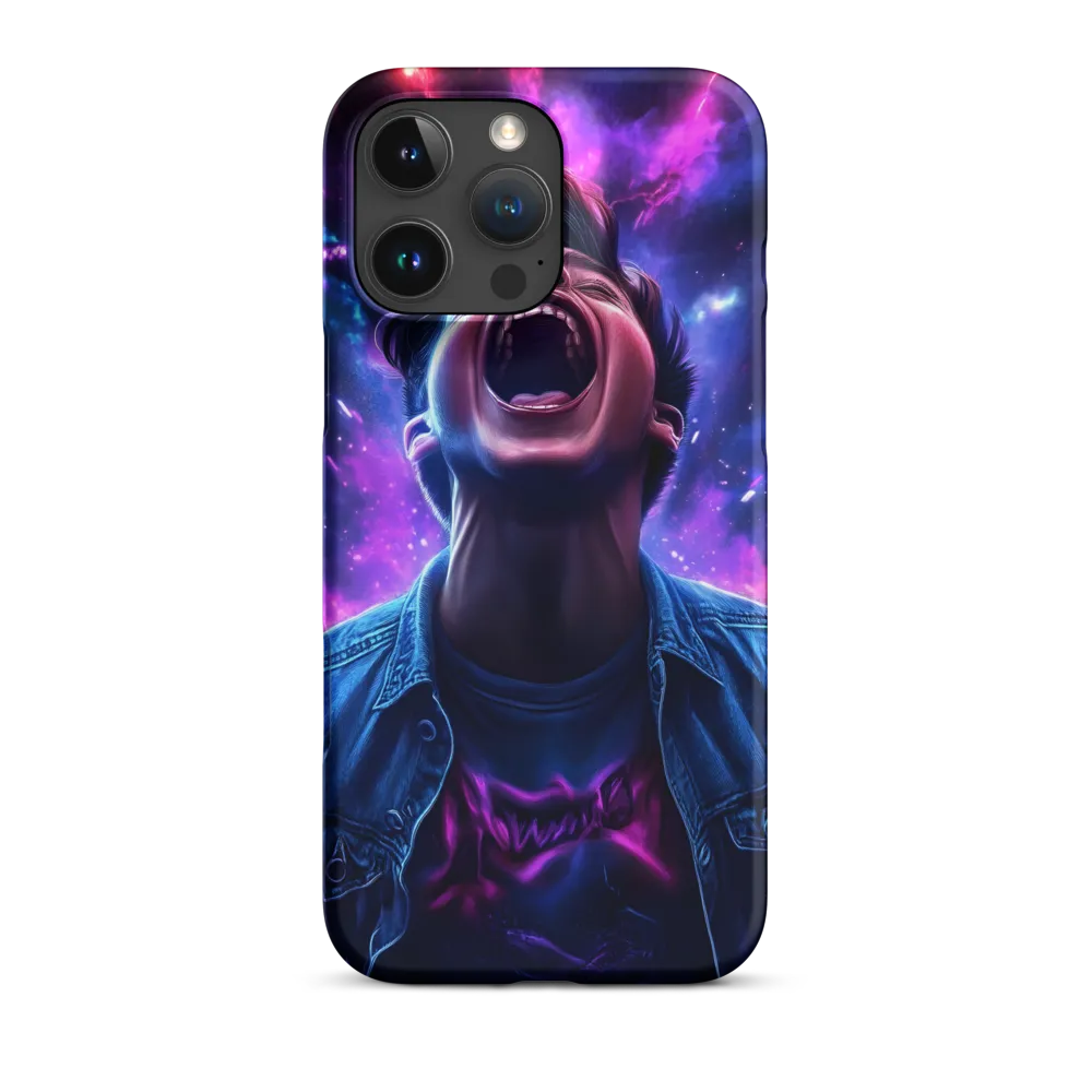 Digital Art of a Screaming Man | Phone Case