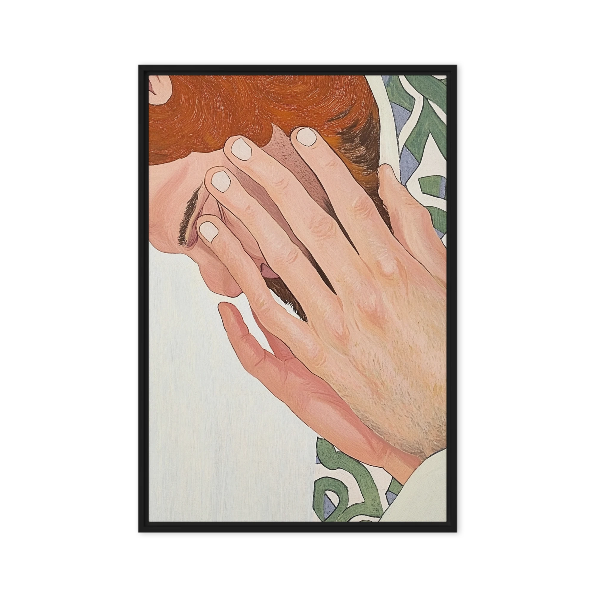 Hands on Face Portrait