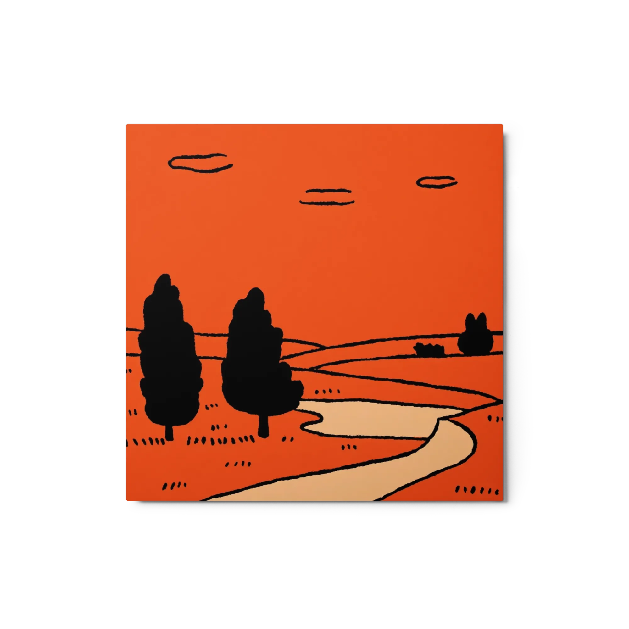 Orange Sunset Hills