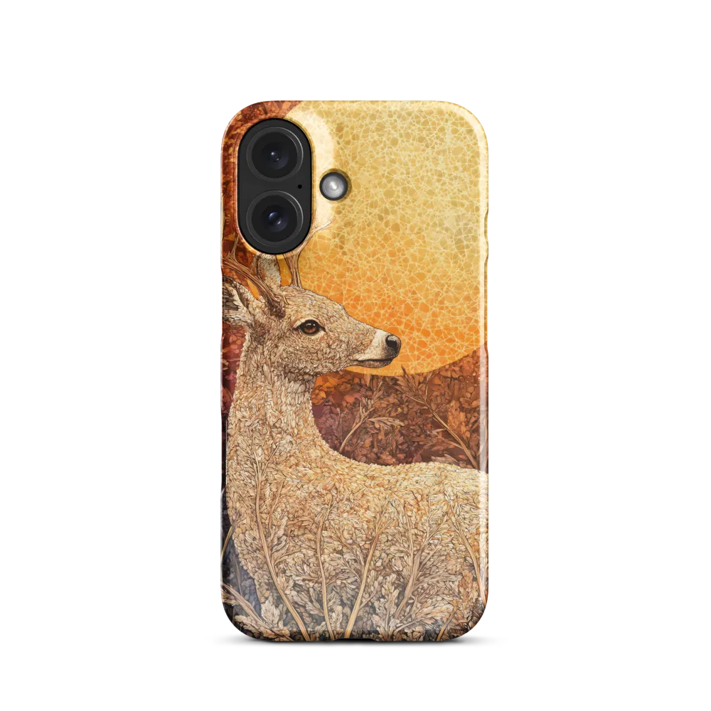 Forest Deer under Golden Moon 
 iPhone 16 Pro | Tough Case