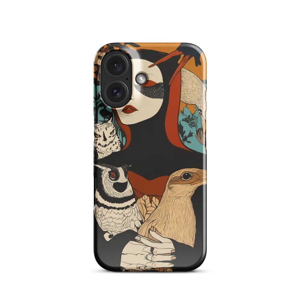 Enigmatic Woman with Wildlife 
 iPhone 11 | Tough Case