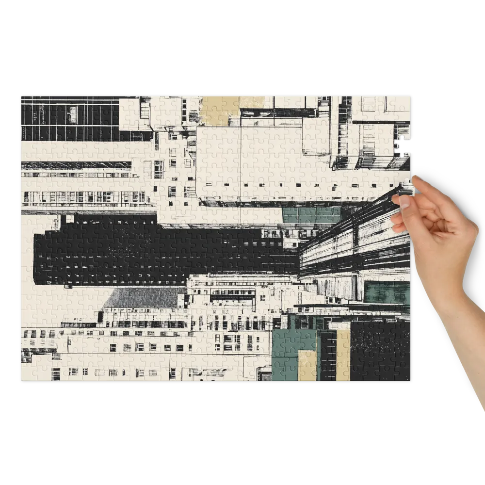 Modern Cityscape Illustration | Jigsaw Puzzle (252/520 pieces)