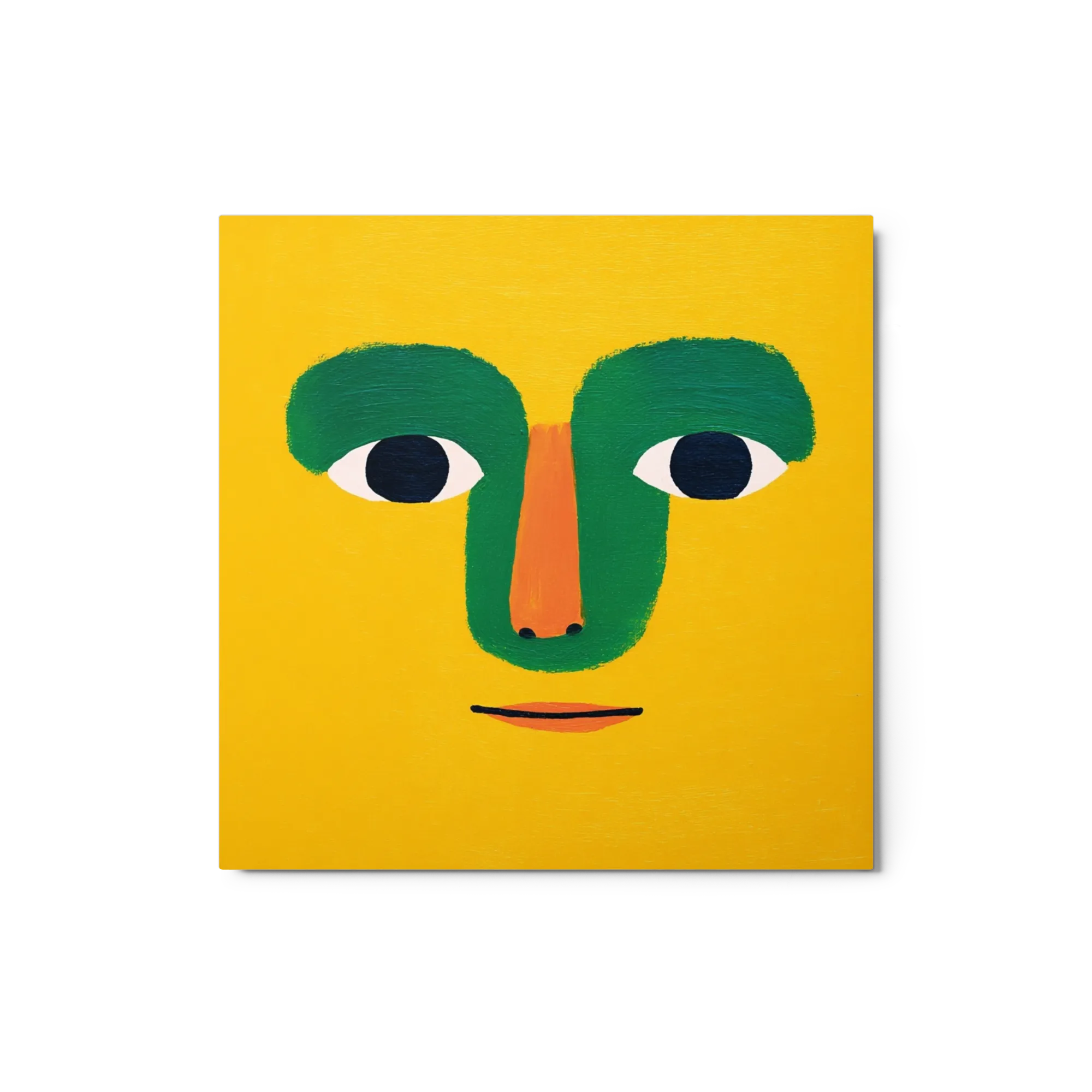 Yellow Abstract Face