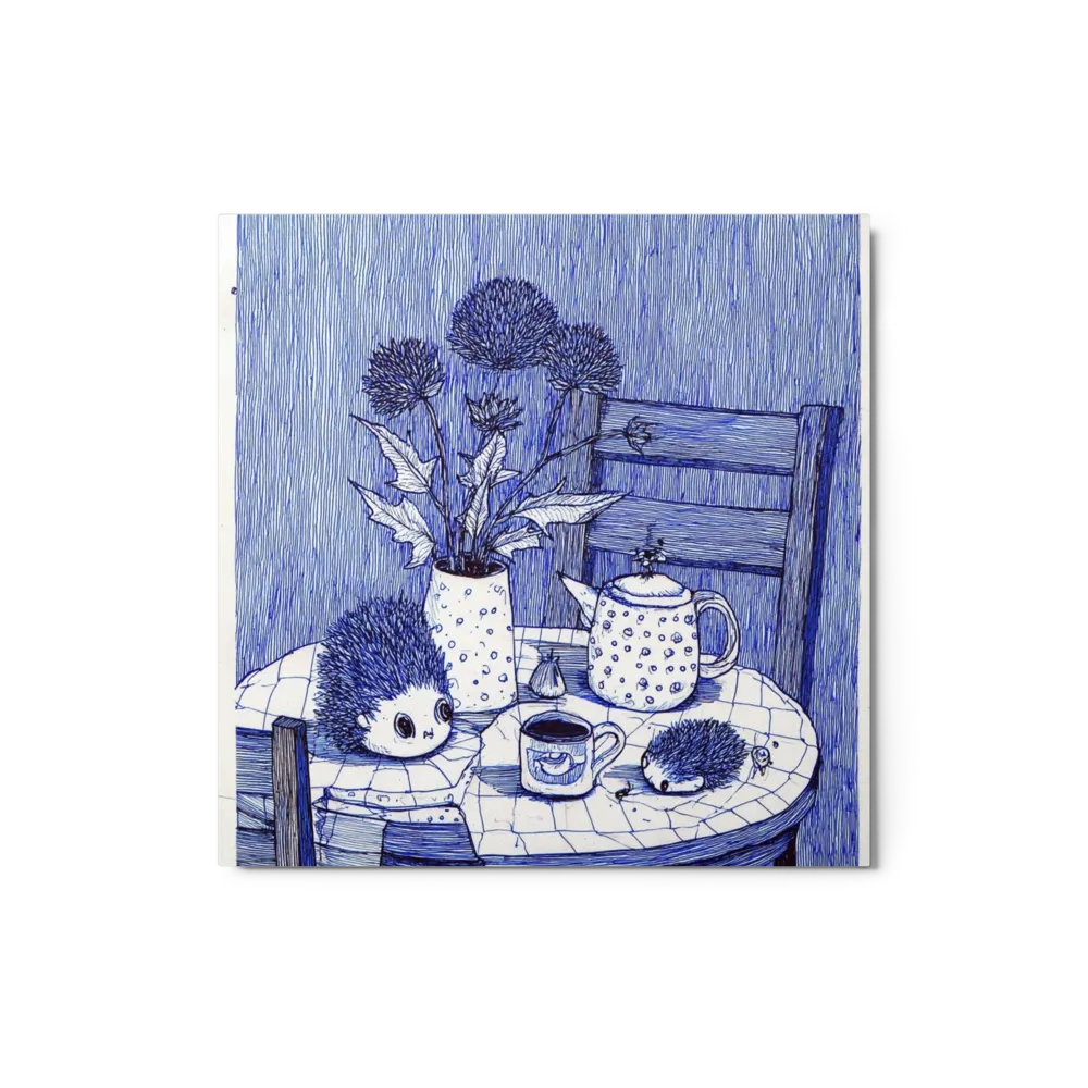 Blue Hedgehog Tea Still Life