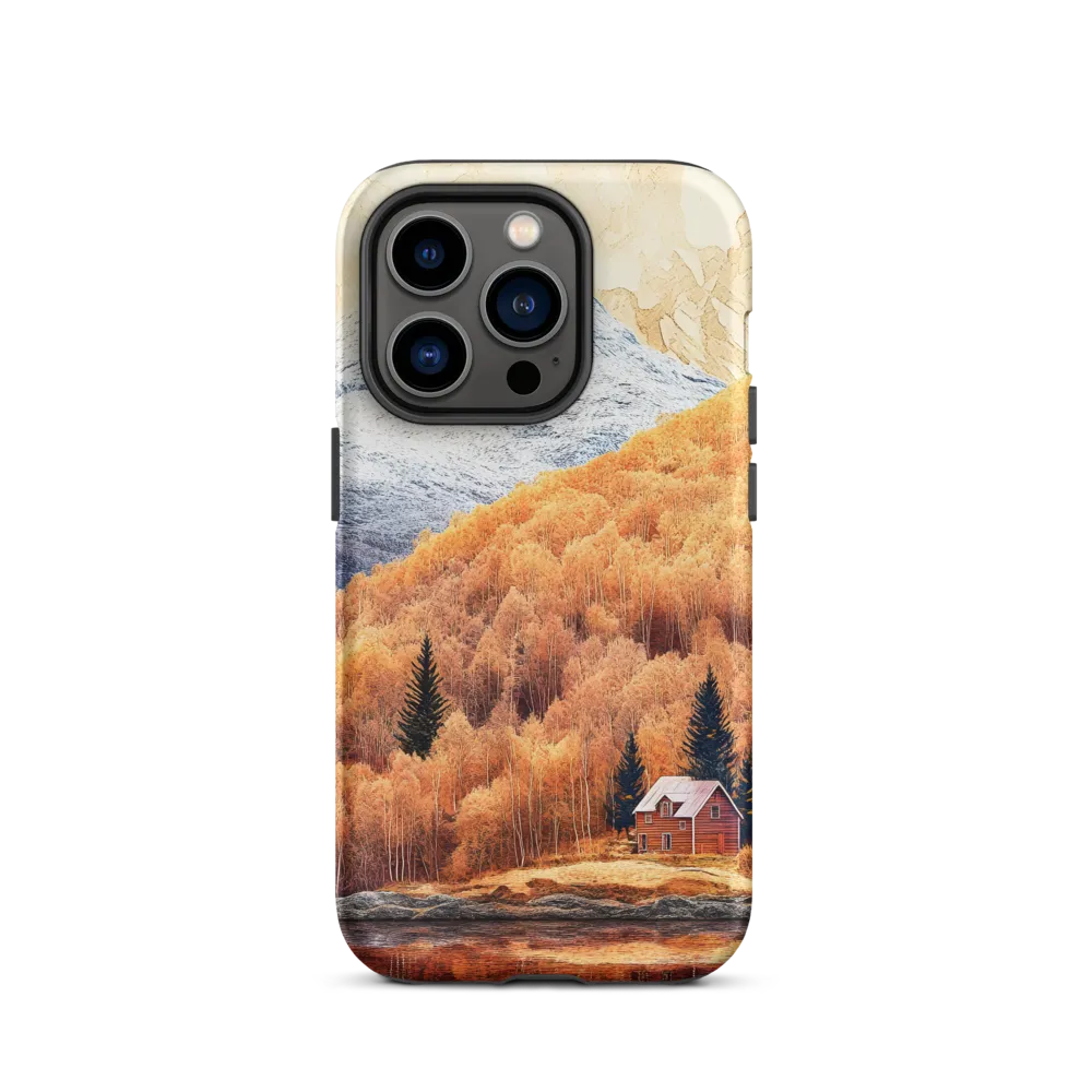 Golden Autumn Mountain Cabin | Phone Case