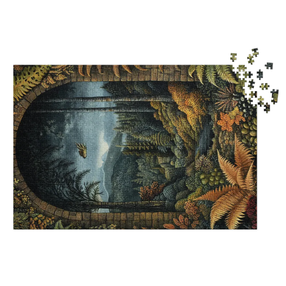 Um Olhar para o Reino Antigo 
 Puzzle em caixa de metal