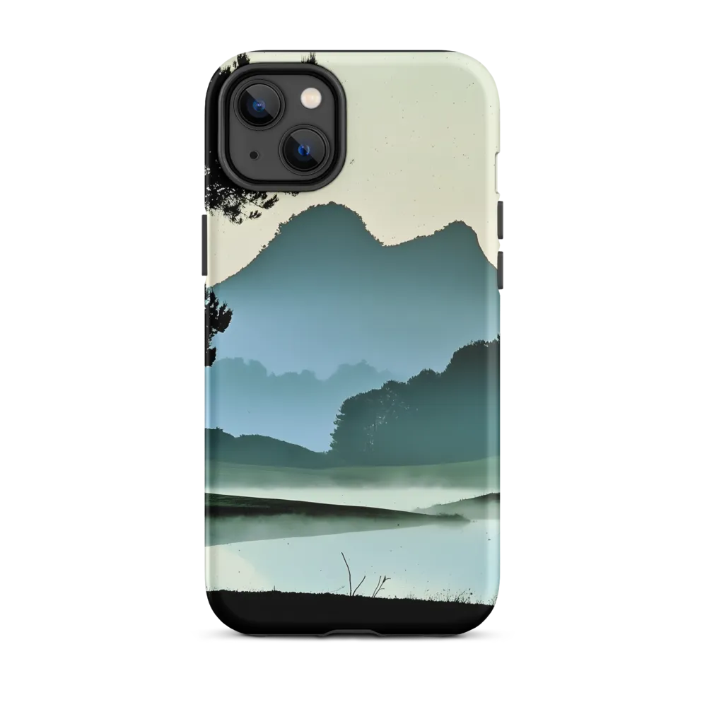 Misty Landscape with Mountains | Phone Case