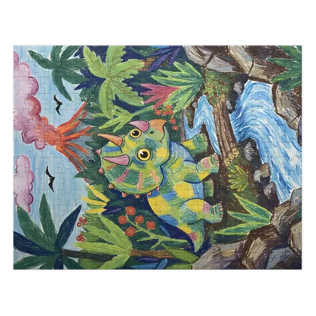 Playful Triceratops | Jigsaw Puzzles