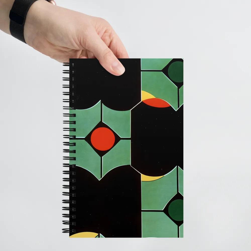 Interlocking Geometric Shapes 
 Spiral Notebook | 140 pages