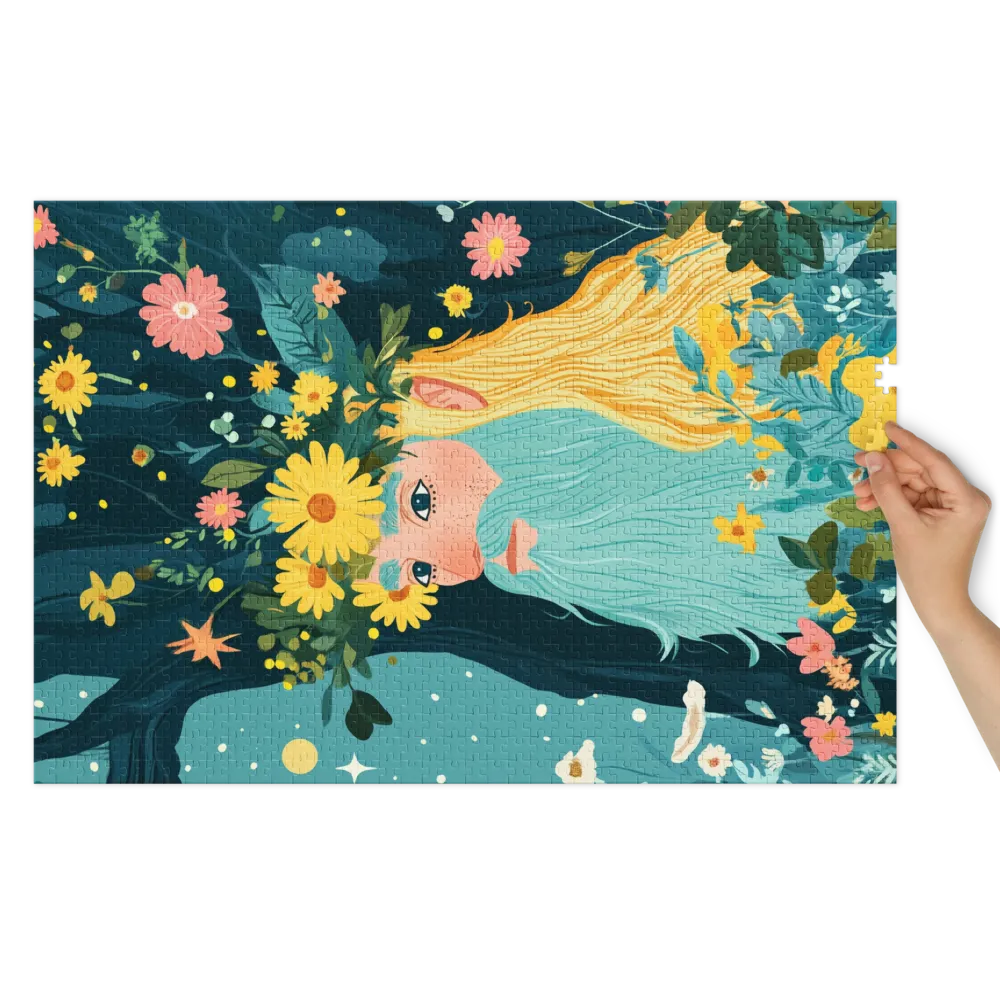 The Forest Guardian's Bloom 
 Jigsaw Puzzle in Tin Box