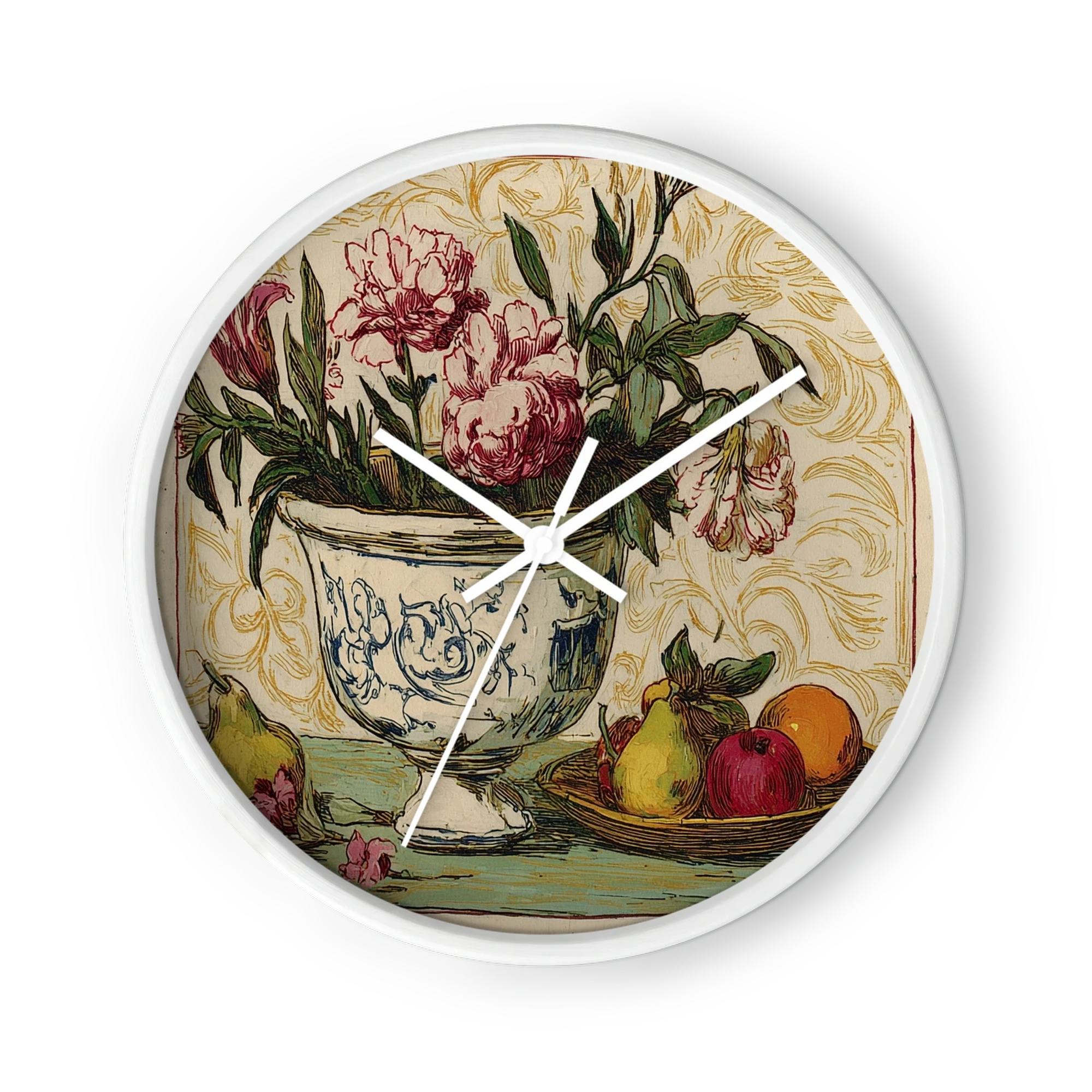 Still Life with Peonies and Fruit