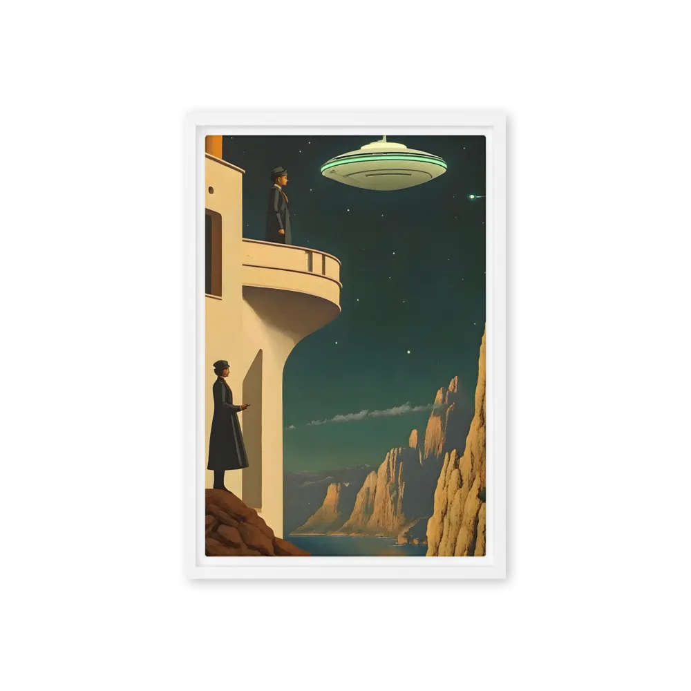 The Arrival 
 Canvas with White Frame