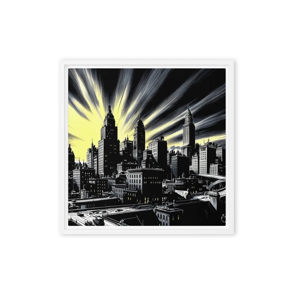 Gotham's Radiance 
 Canvas | 24″x 24″