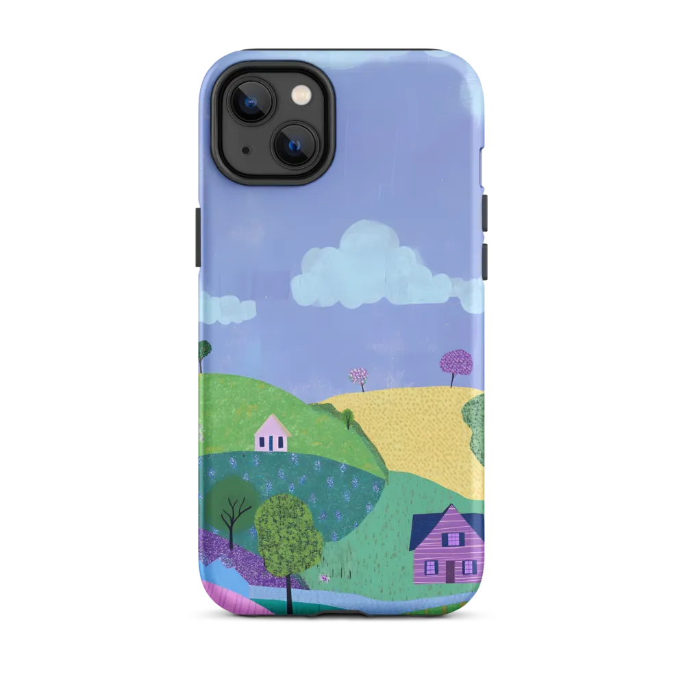 Whimsical Landscape with Houses | Phone Case