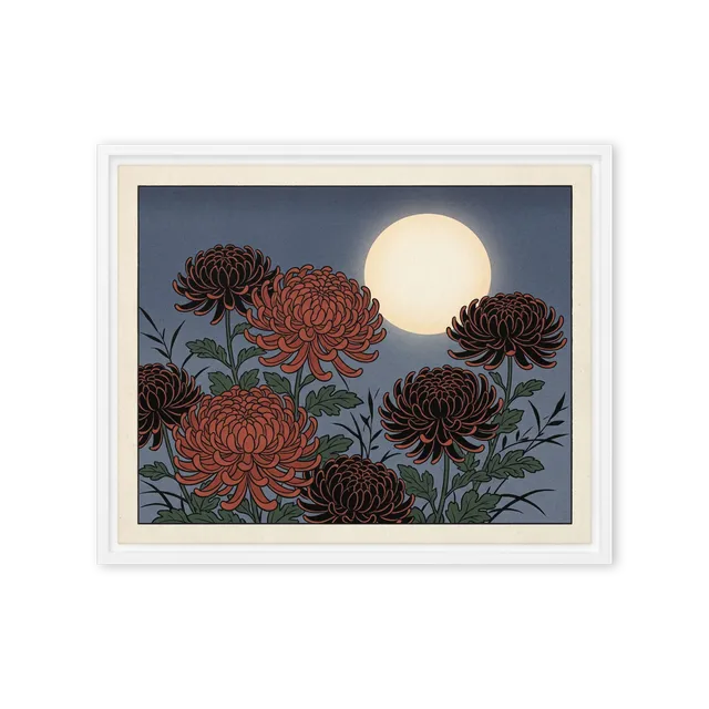 Midnight Chrysanthemums | Art Print