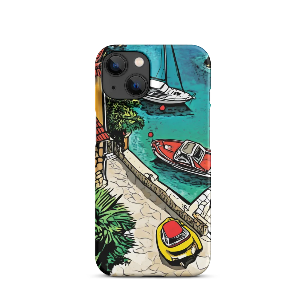 Coastal Scene with Boats | Phone Case