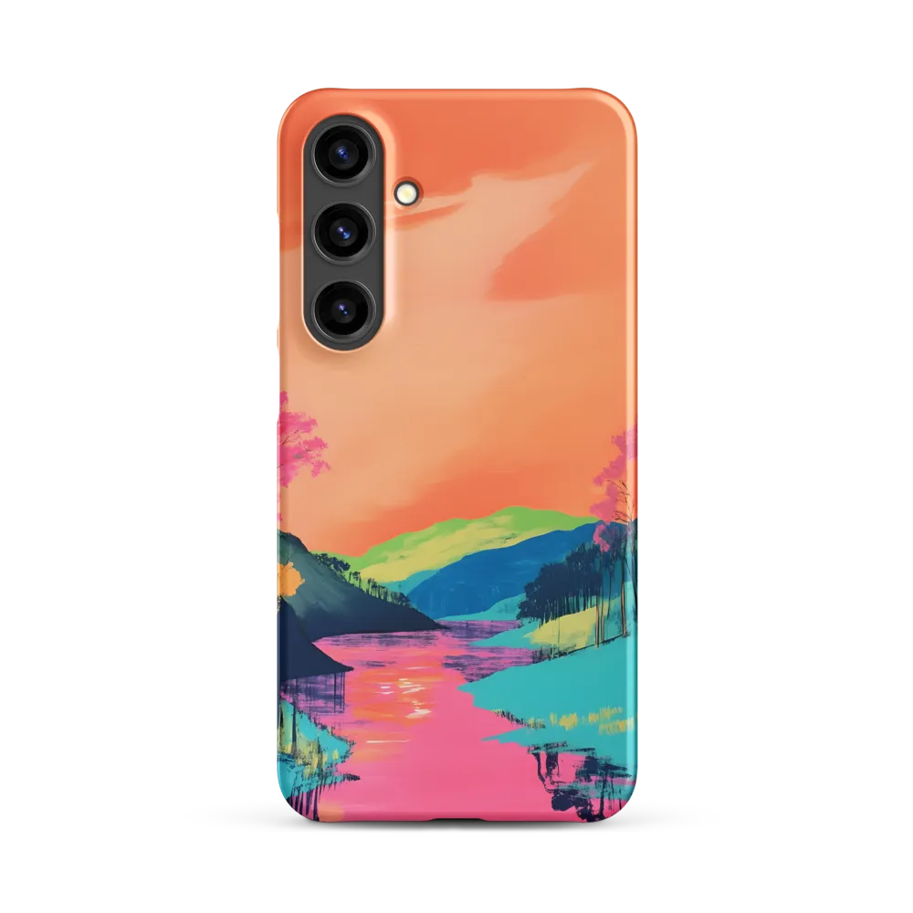 Surreal Landscape with Colorful River | Phone Case
