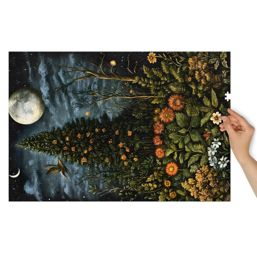 Midnight Botanical Sanctuary | Jigsaw Puzzles