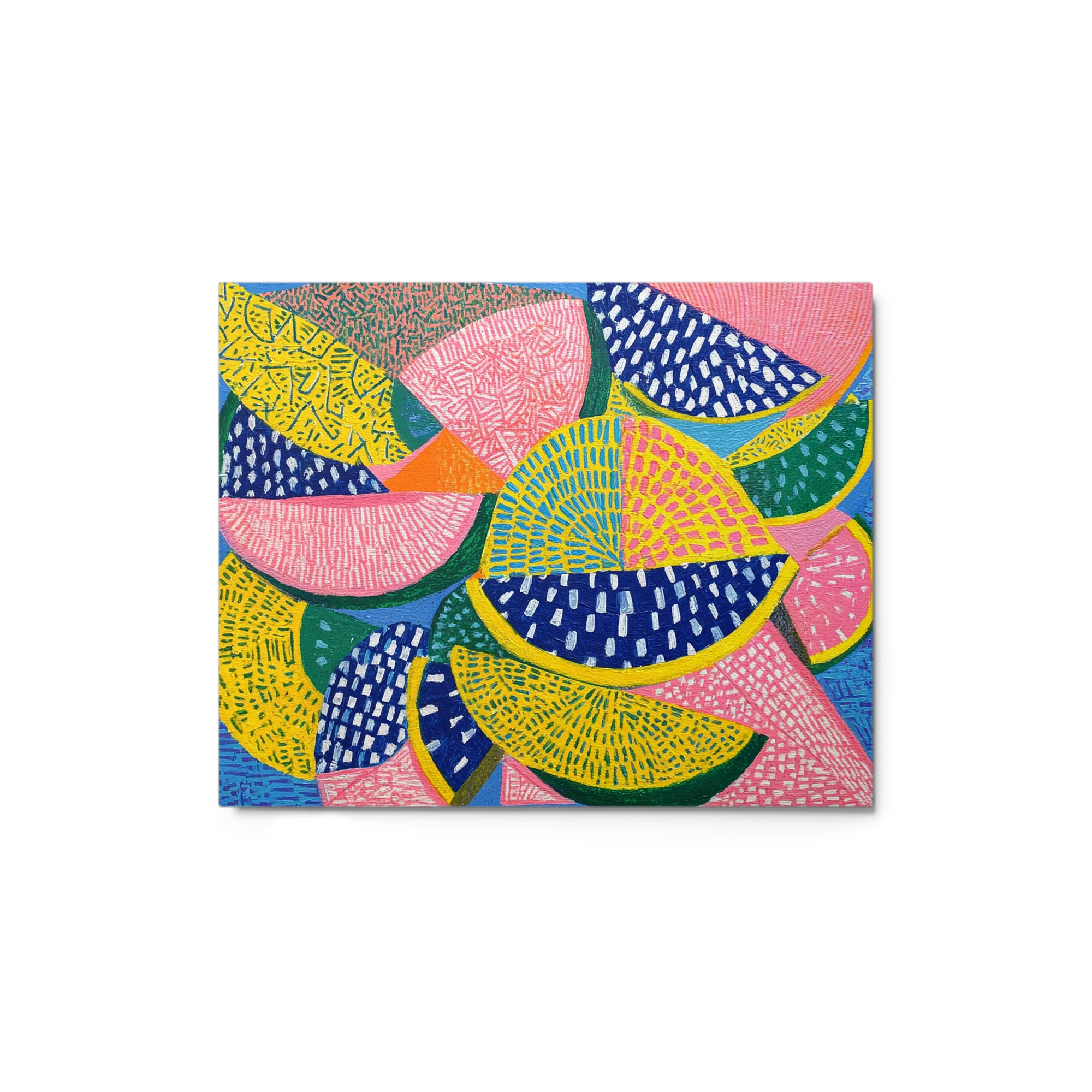 Geometric Watermelon Slice Pattern