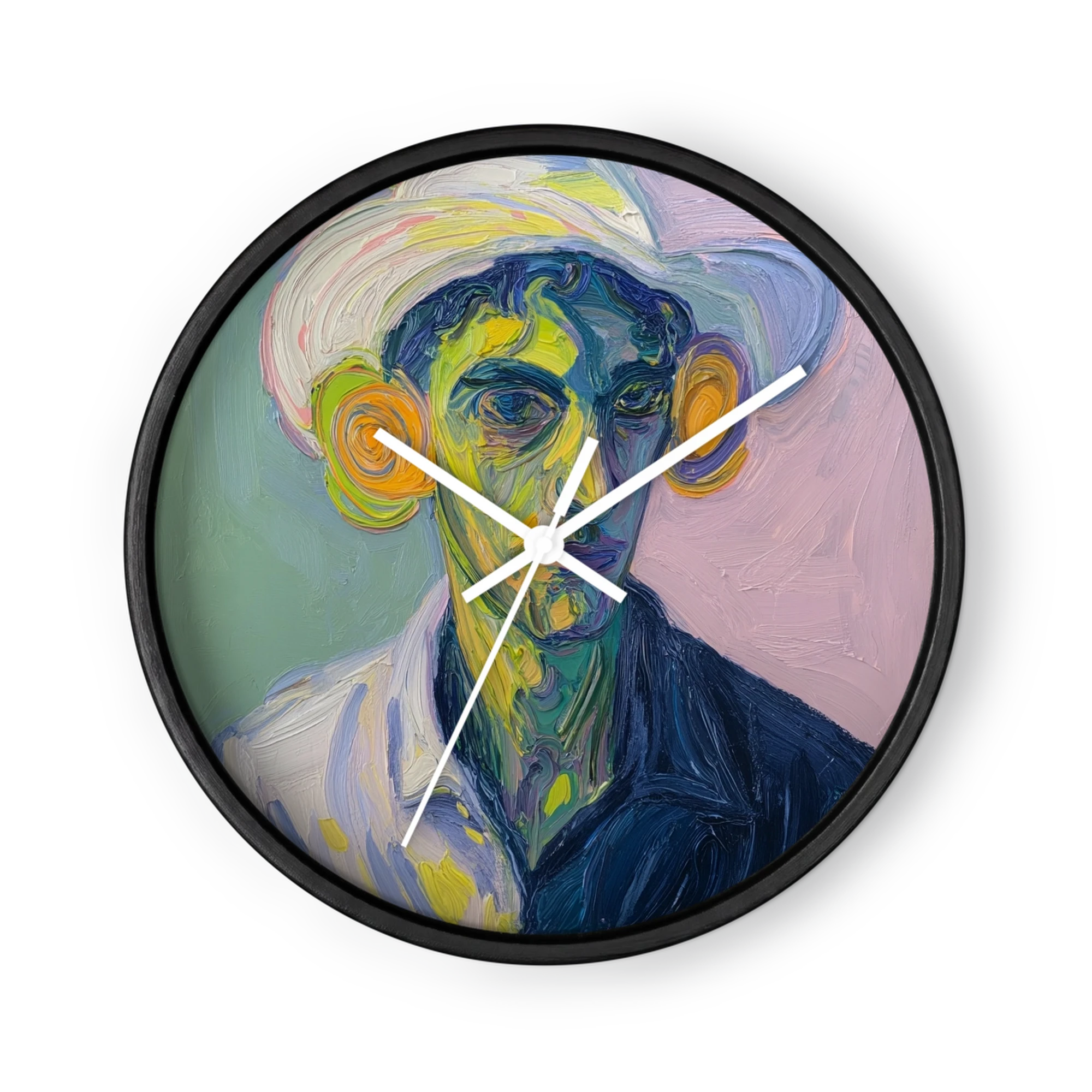 Portrait in Swirling Colors