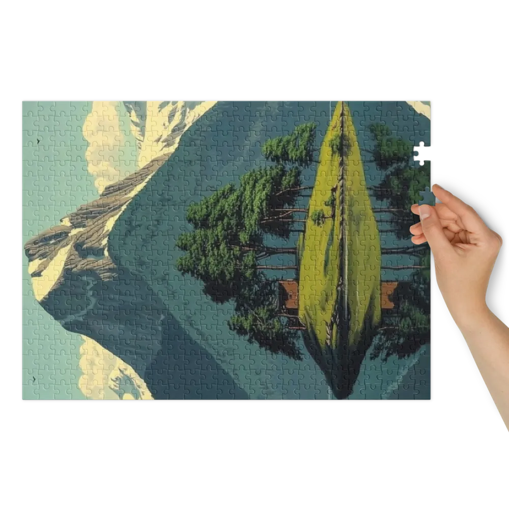 O Santuário da Ilha 
 Puzzle em caixa de metal