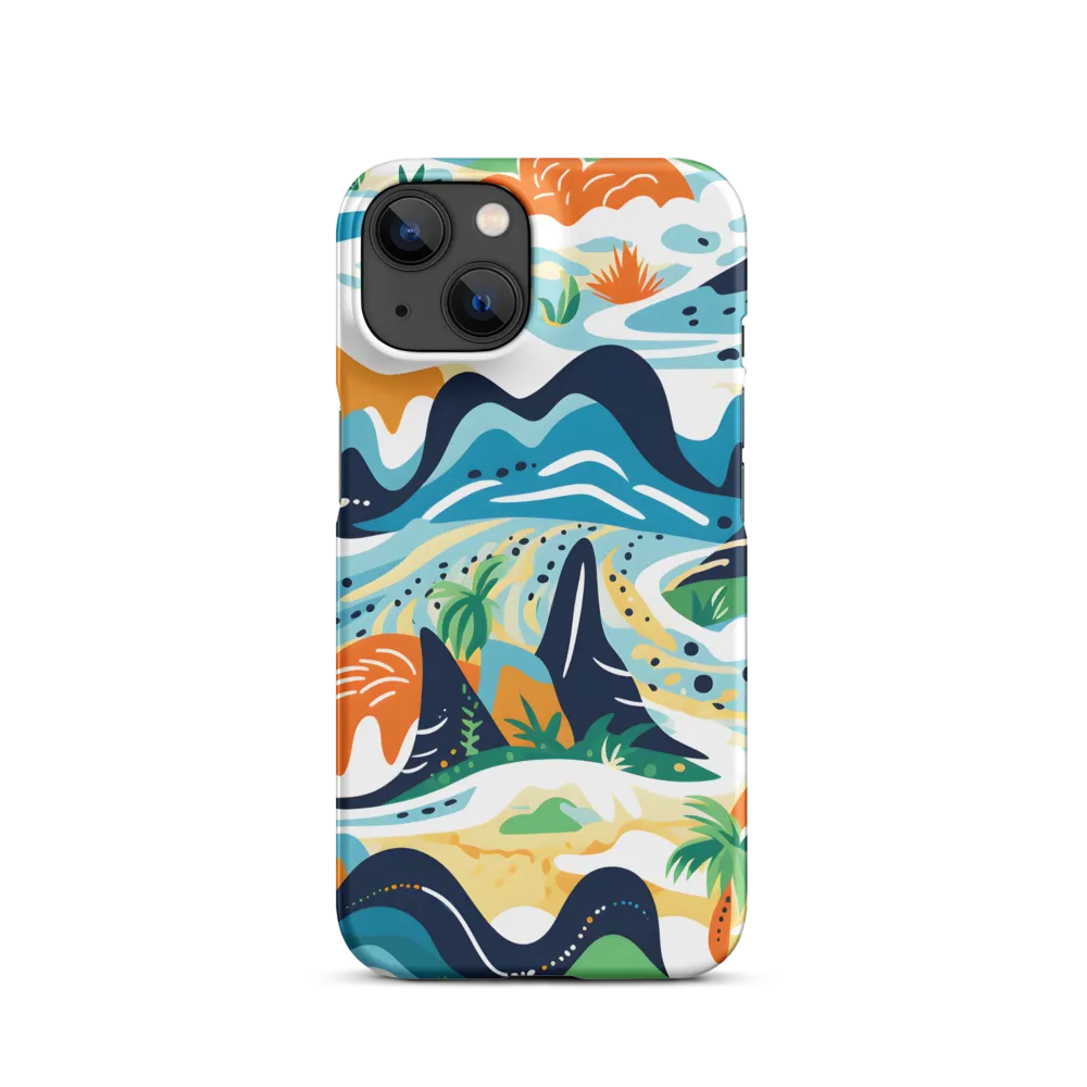 Vibrant Abstract Landscape | Phone Case