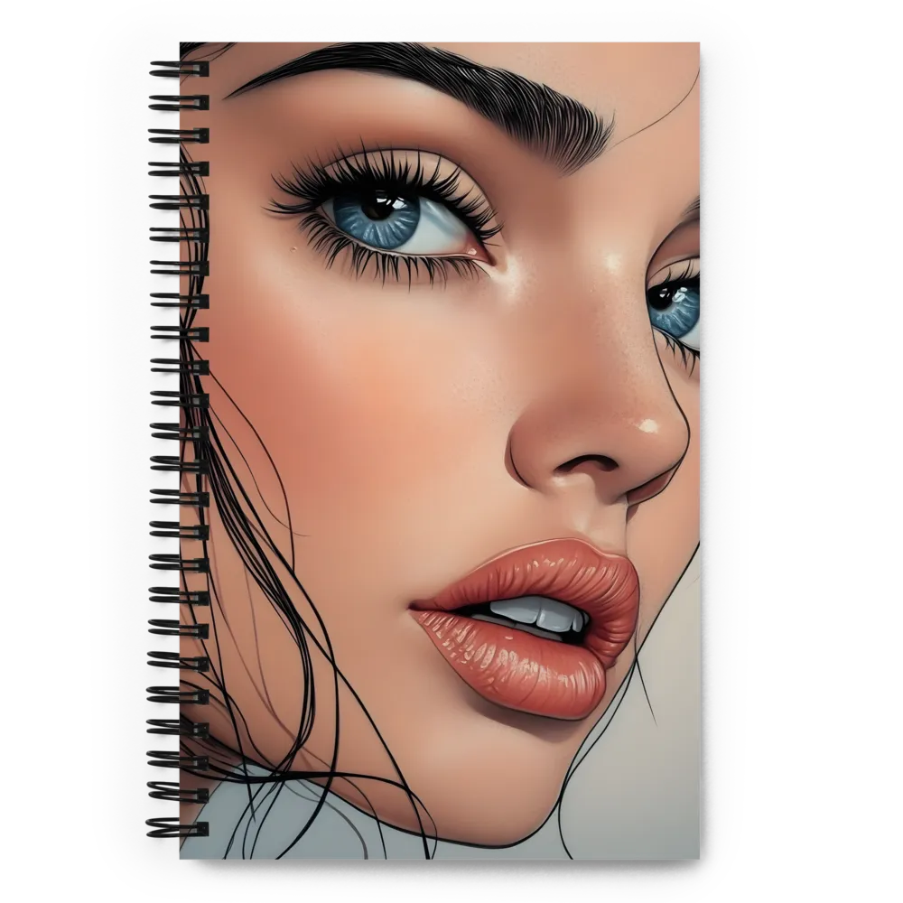 Gaze of Blue 
 Spiral Notebook | 140 pages