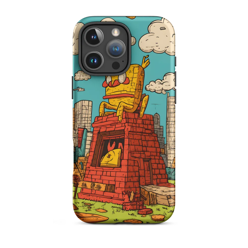 Cartoon Character on Pyramid | Phone Case