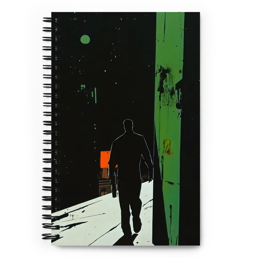 Neon Noir Stroll 
 Spiral Notebook | 140 pages