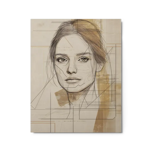 Geometric Portrait Study | Art Print