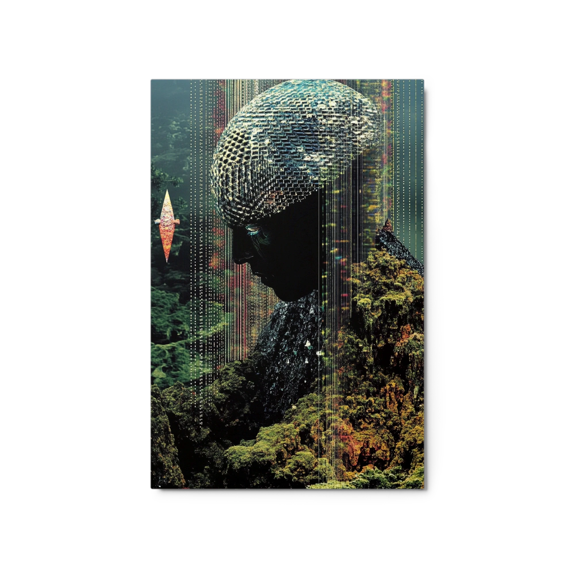 Surreal Digital Head and Landscape