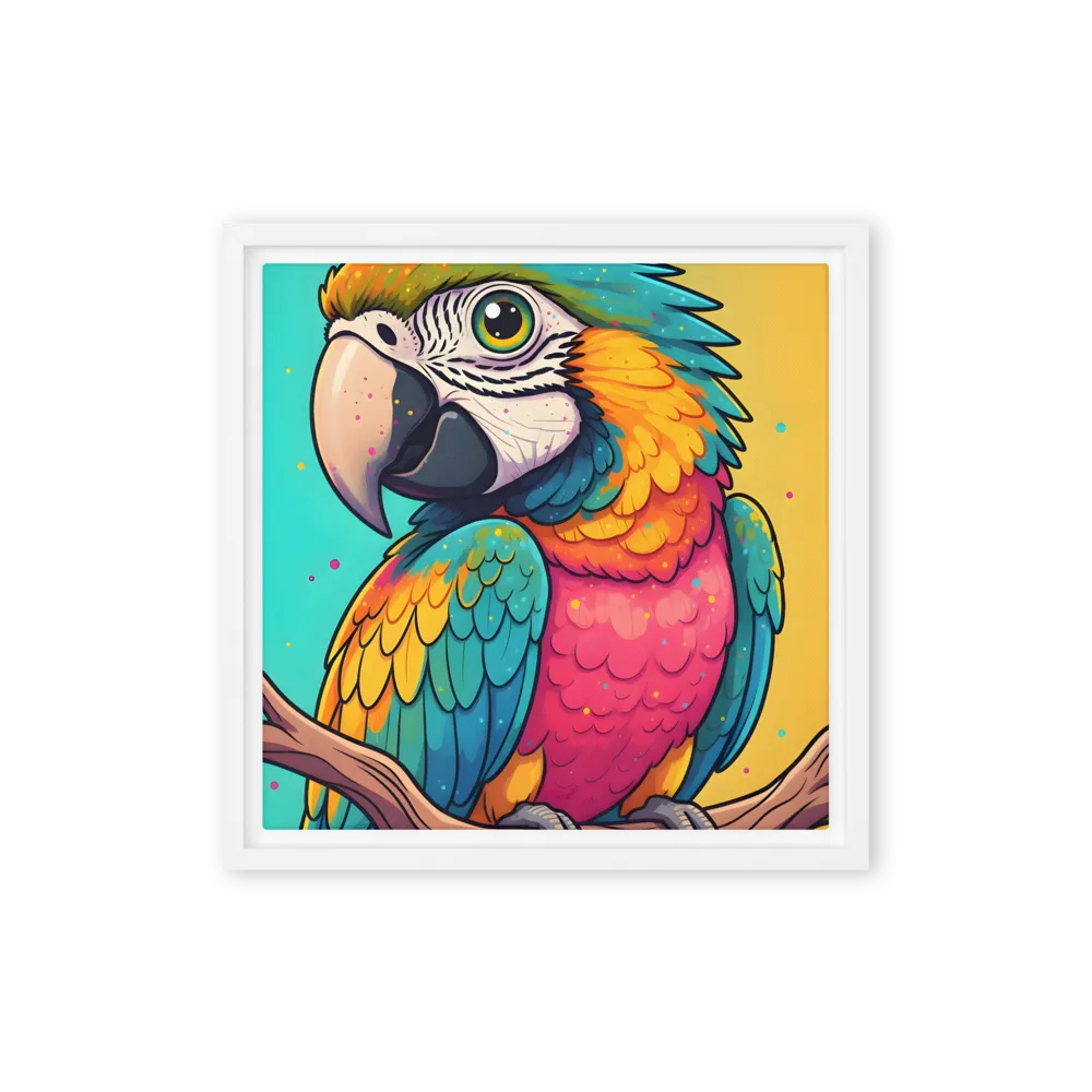 Colorful Macaw 
 Canvas | 10″x 10″