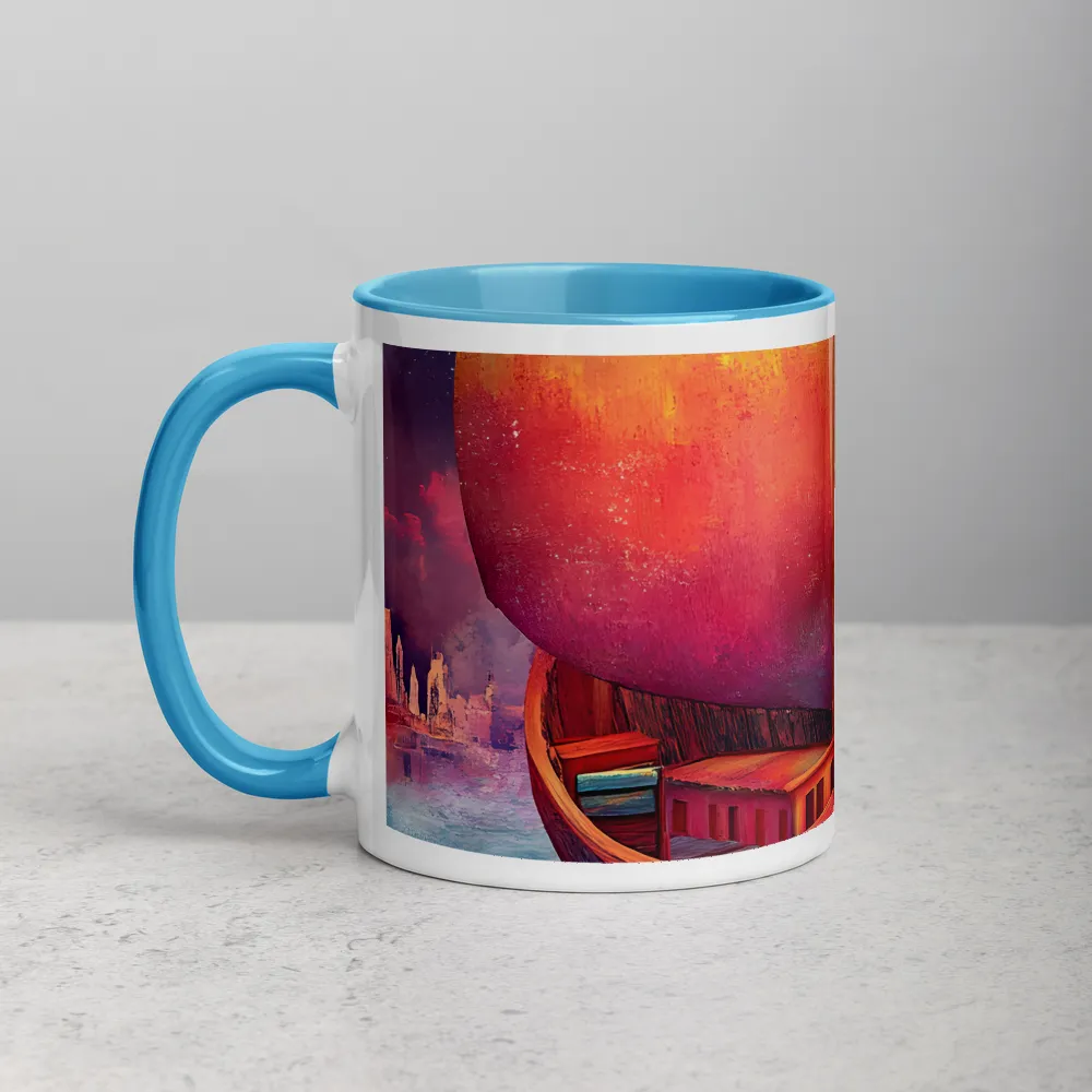 The Dream Voyager 
 Mug with Dark Green inside