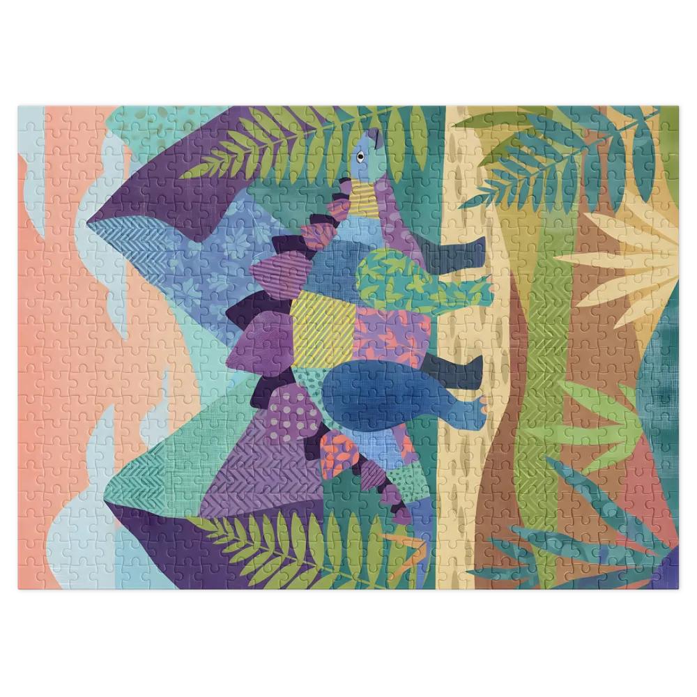 Patchwork Stegosaurus | Jigsaw Puzzles