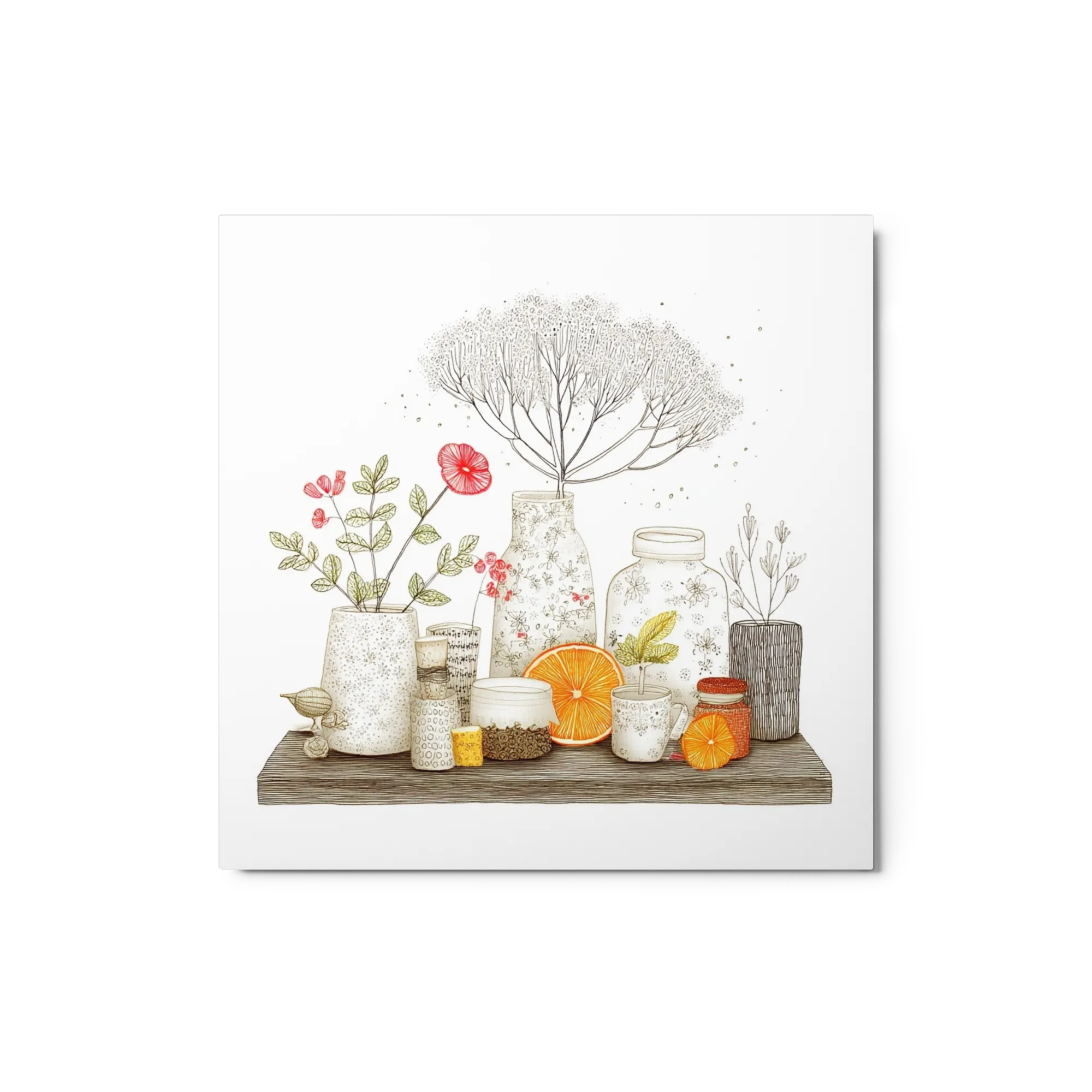 Citrus and Botanical Still Life